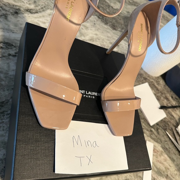 Yves Saint Laurent Shoes - Nude Ysl sandal